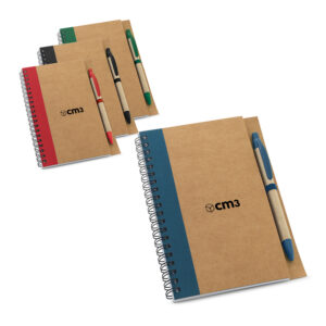 Brindes Personalizados - Caderno de Anotações Ecológico com Caneta