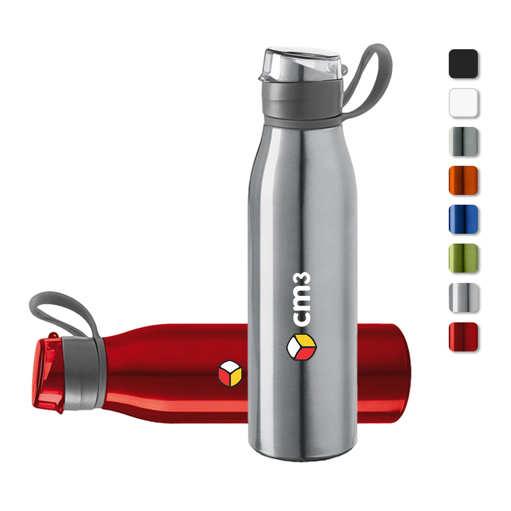 Brindes Personalizados - Garrafa Metal com Alça 650ml Personalizada