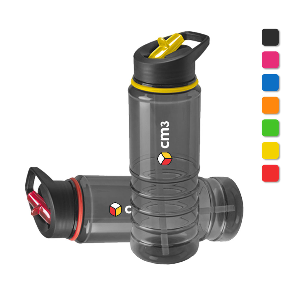 Brindes Personalizados - Garrafa Plástica com Canudo 650ml Personalizada