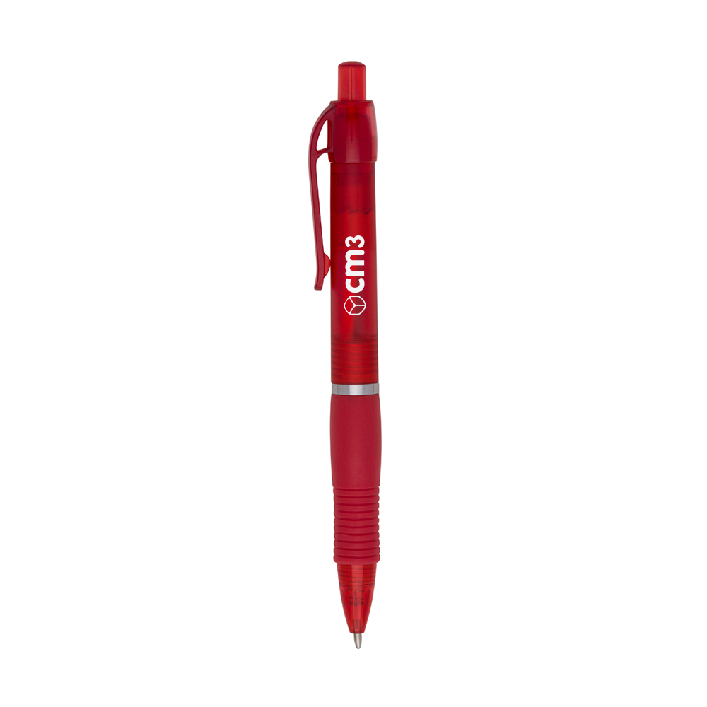 Brindes Personalizados - Caneta Plástica Coqueiros Translúcida