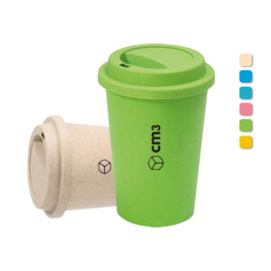 Brindes Personalizados - Copo Ecológico com Tampa 450ml Personalizado