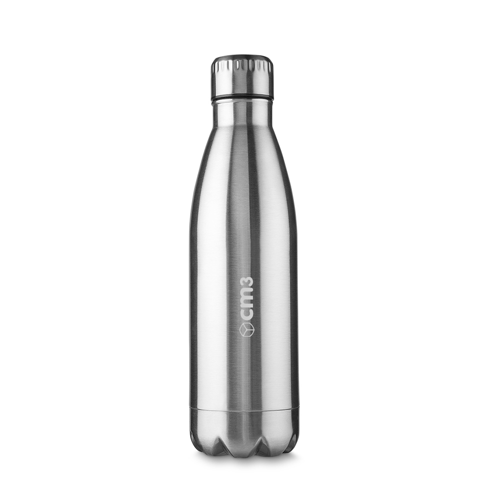 Brindes Personalizados - Garrafa Aço Inox Lisa Brilho 750ml