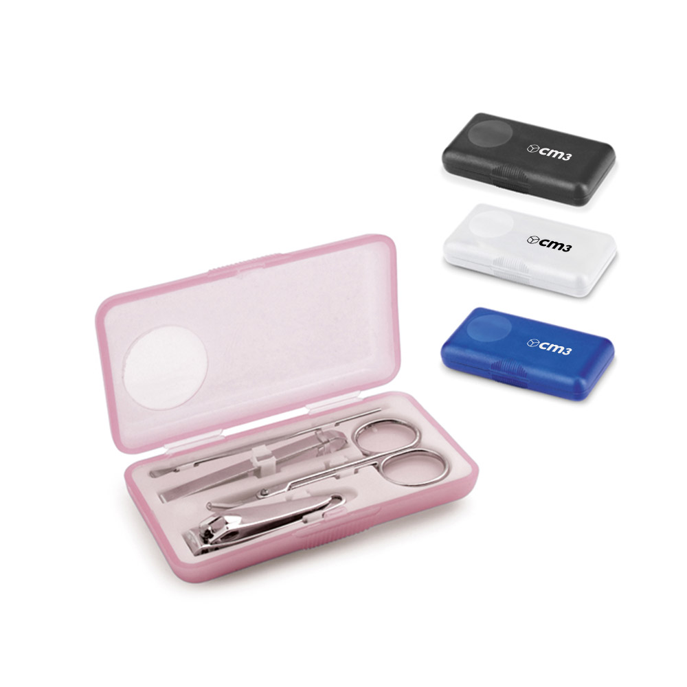 Brindes Personalizados - Kit Manicure 4 Peças com Estojo Personalizado