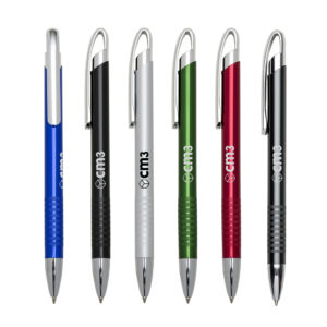 Brindes Personalizados - Caneta Semi Metal 9 Anéis Personalizada