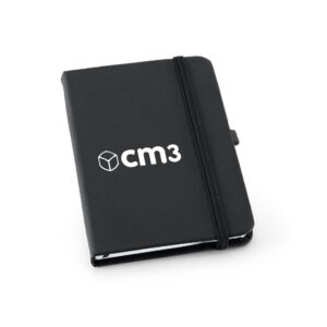 Brindes Personalizados - Moleskine Emborrachado com Porta Caneta Pautado