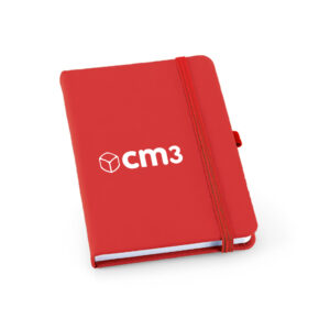 Brindes Personalizados - Moleskine Emborrachado com Porta Caneta Pautado