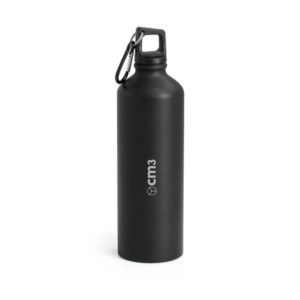 Brindes Personalizados - Garrafa Metal Fosco com Mosquetão 800ml Personalizada