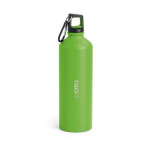 Brindes Personalizados - Garrafa Metal Fosco com Mosquetão 800ml Personalizada