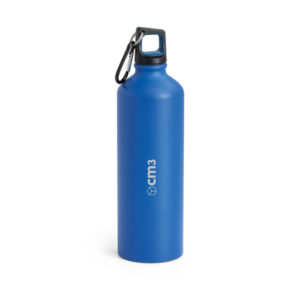 Brindes Personalizados - Garrafa Metal Fosco com Mosquetão 800ml Personalizada