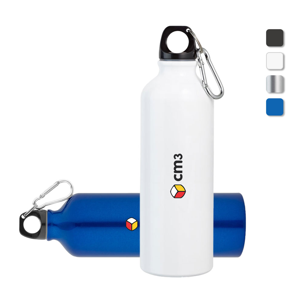 Brindes Personalizados - Garrafa Metal com Mosquetão 750ml Personalizada
