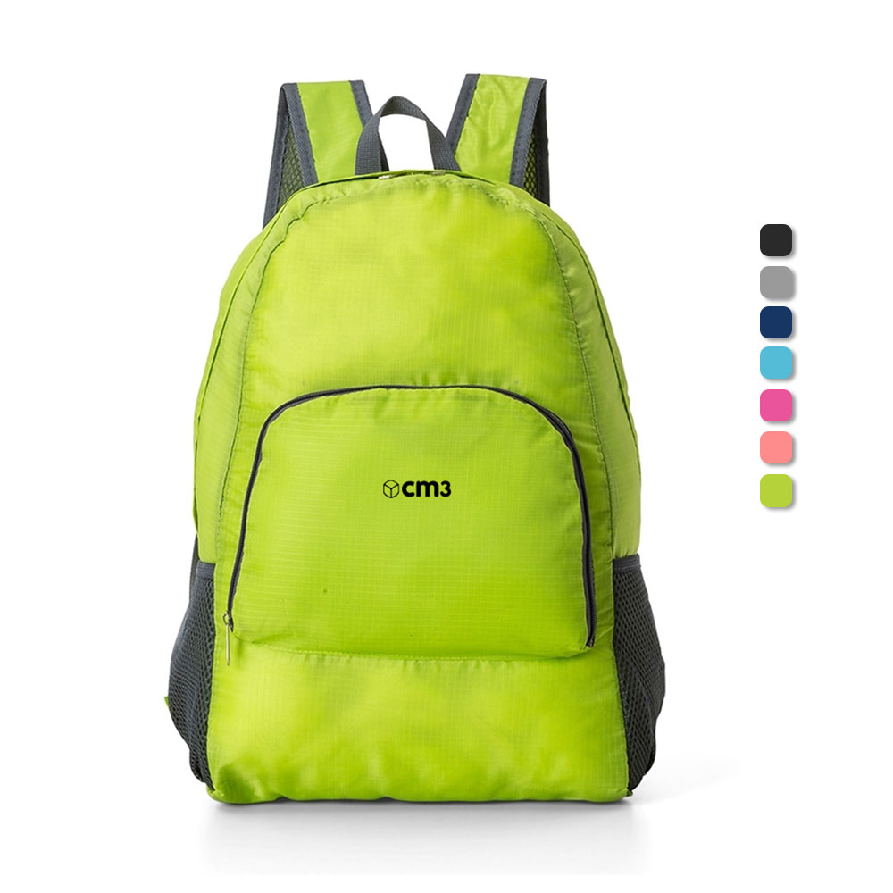 Brindes Personalizados - Mochila Dobrável de Nylon 21 Litros