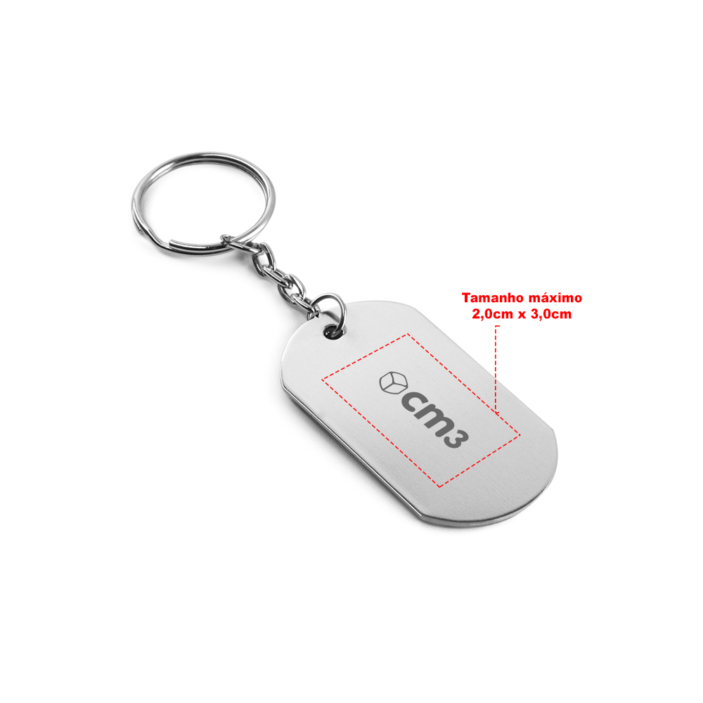 Brindes Personalizados - Chaveiro Metal Plaquinha