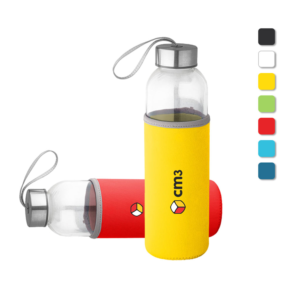 Brindes Personalizados - Garrafa de Vidro 520ml Personalizada
