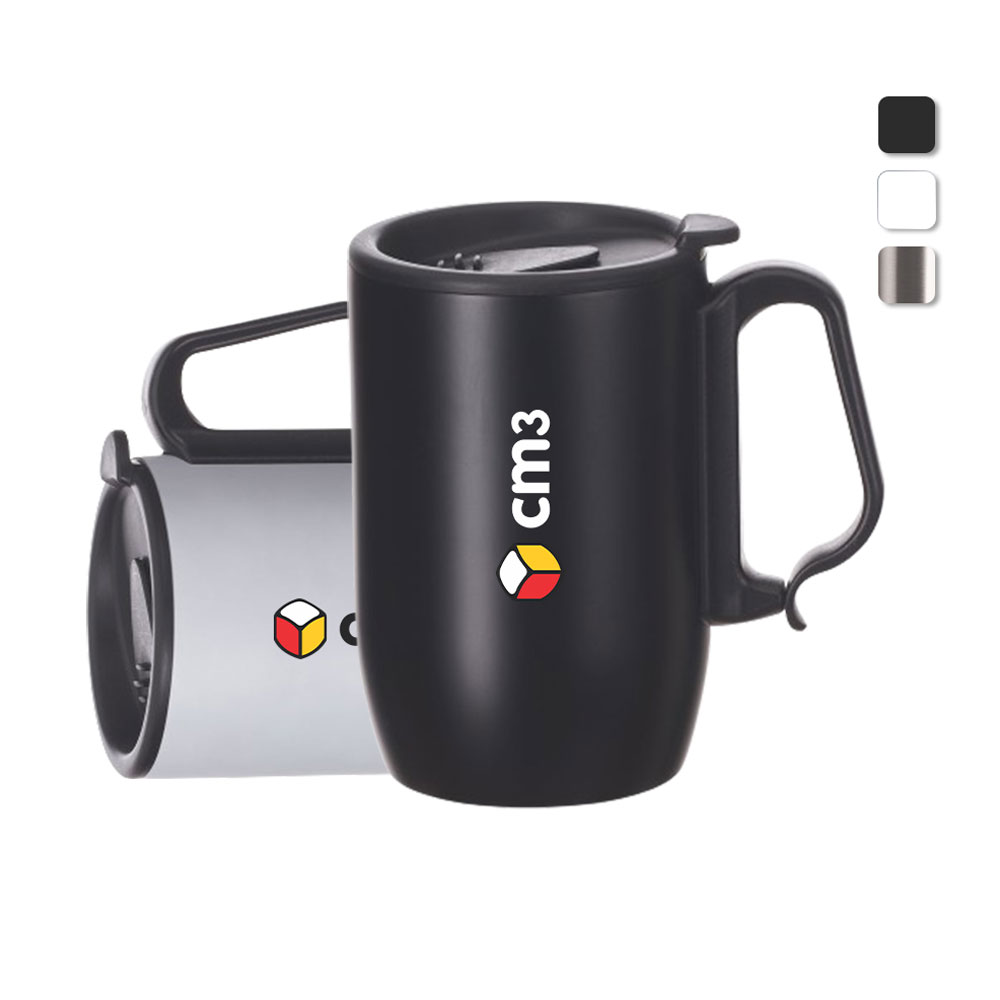 Brindes Personalizados - Caneca Metal Parede Dupla 350ml Personalizada