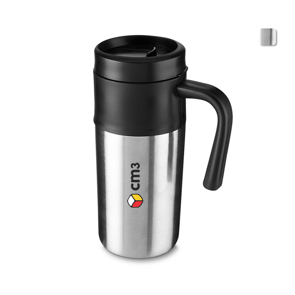 Brindes Personalizados - Caneca Inox com Tampa 350ml Personalizada