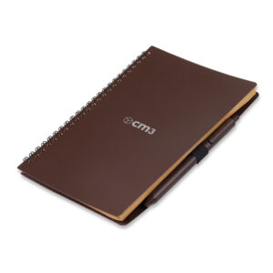 Brindes Personalizados - Caderno de Anotações com Caneta Café Personalizado