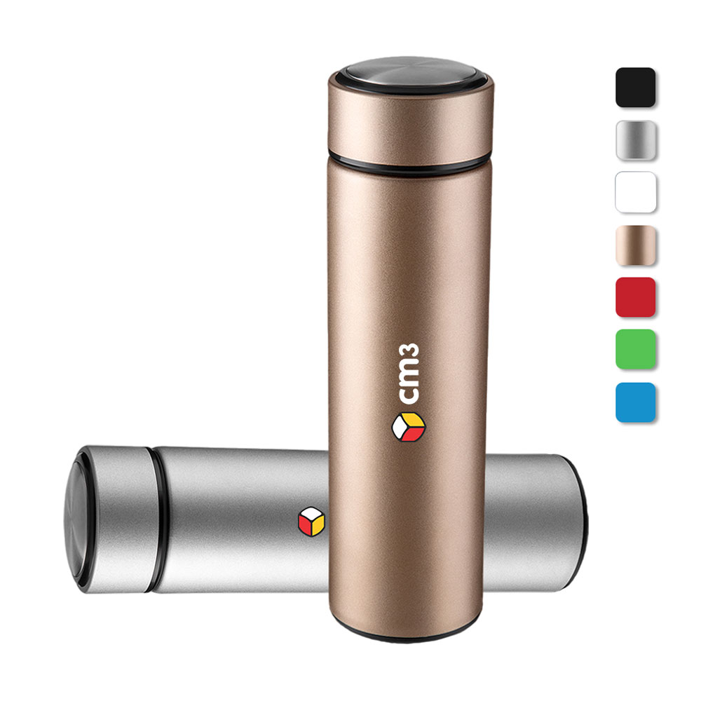 Brindes Personalizados - Garrafa Metal Parede Dupla 450ml Personalizada
