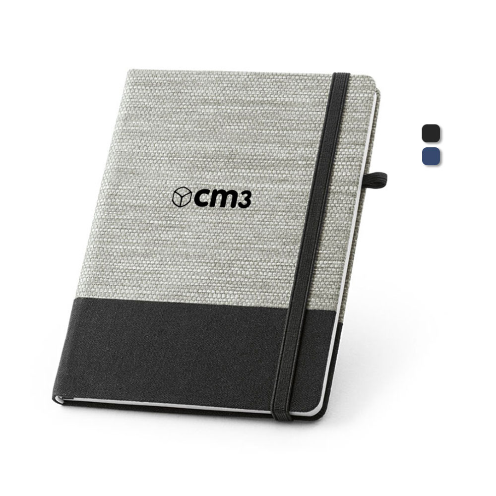 Brindes Personalizados - Moleskine Palha e Algodão Pautado Personalizado