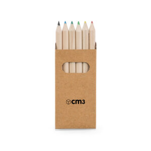 Brindes Personalizados - Caixa de Lápis de Cor 6 Cores Personalizado