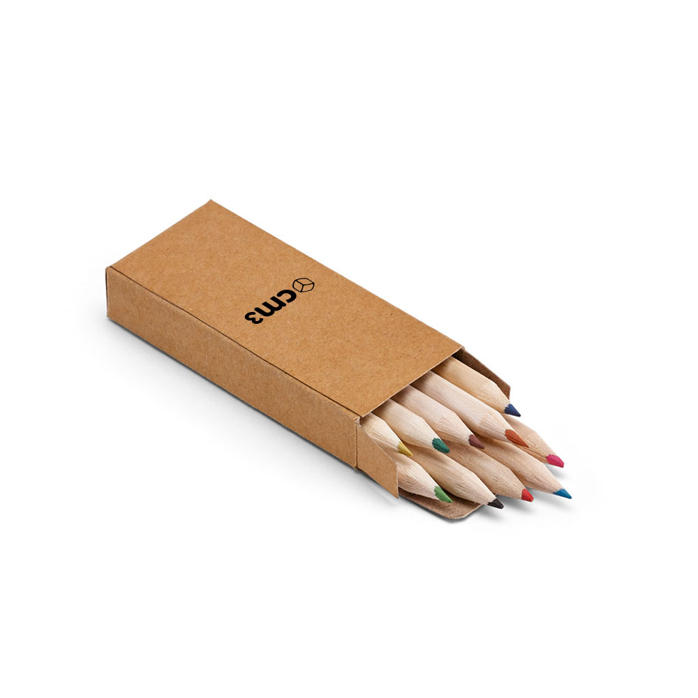 Brindes Personalizados - Caixa de Lápis de Cor 10 Cores Personalizado