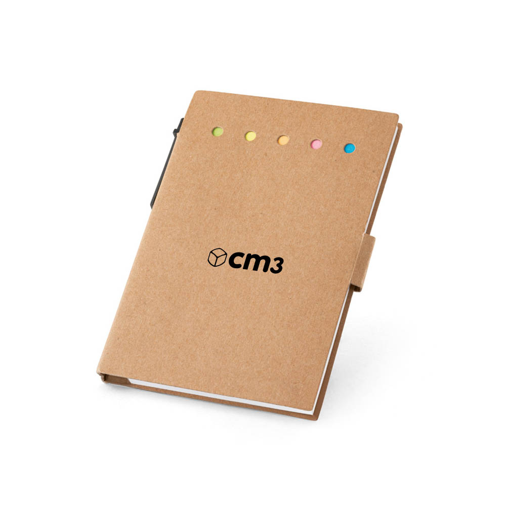 Brindes Personalizados - Caderno de Anotações com Post It Caneta Personalizado