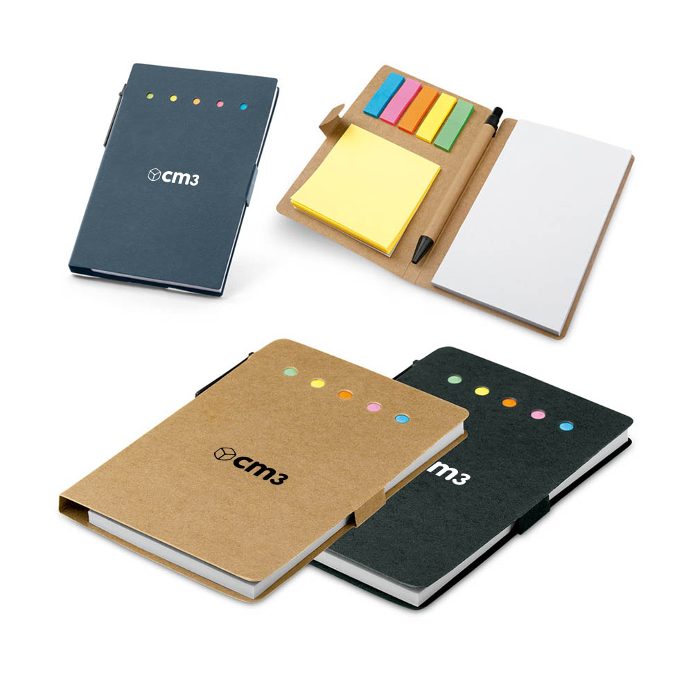 Brindes Personalizados - Caderno de Anotações com Post It Caneta Personalizado