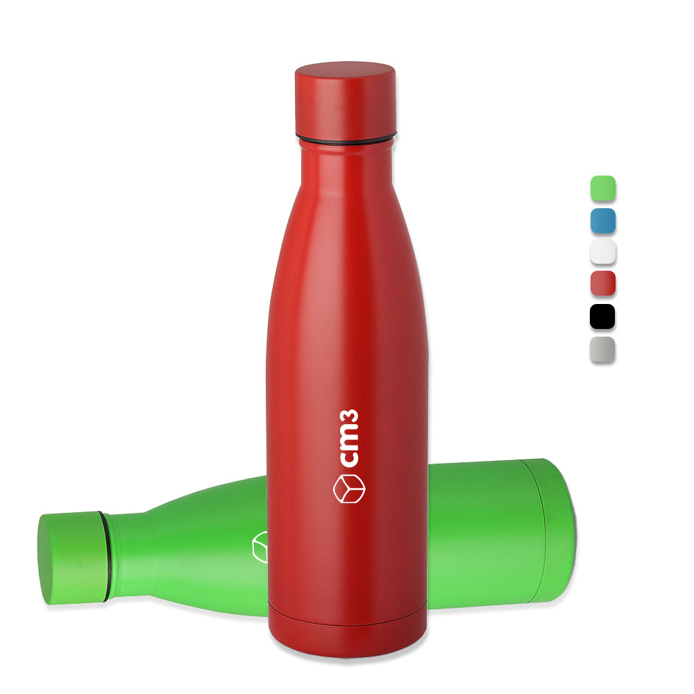 Brindes Personalizados - Garrafa Metal Fosca Térmica 500ml Personalizada