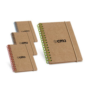 Brindes Personalizados - Caderno de Anotações Pautado Espiral Personalizado