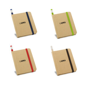 Brindes Personalizados - Mini Caderno de Anotações com Lápis Personalizado