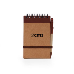 Brindes Personalizados - Bloco de Anotações Ecológico com Caneta Personalizado
