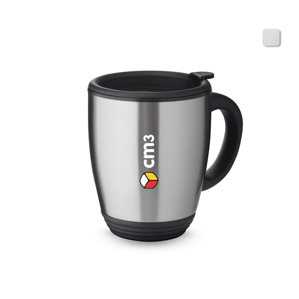Brindes Personalizados - Caneca Inox 450ml com Tampa Personalizada