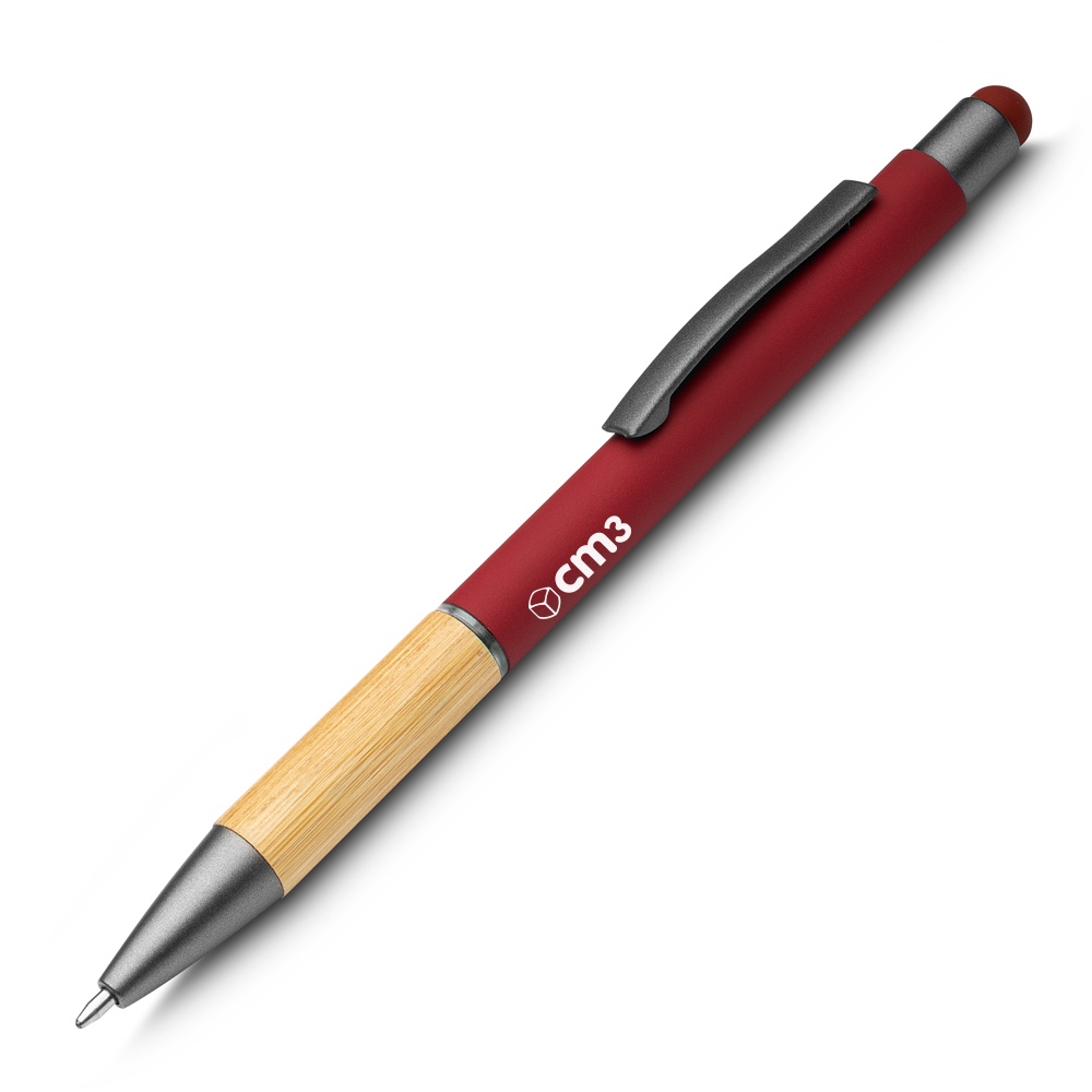 Brindes Personalizados - Caneta Metal e Bambu Personalizada