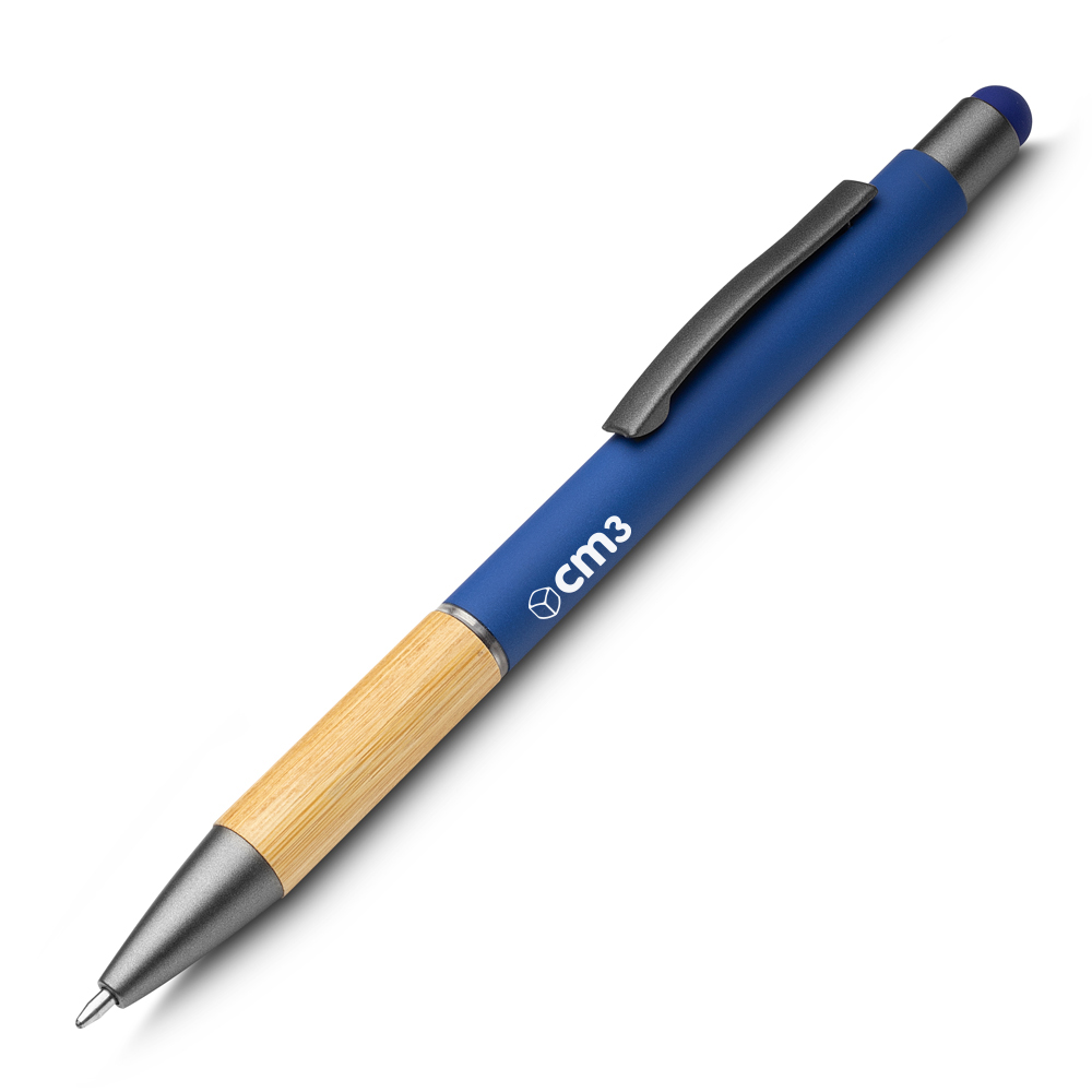 Brindes Personalizados - Caneta Metal e Bambu Personalizada