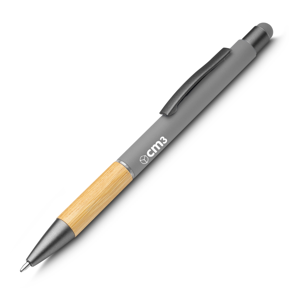 Brindes Personalizados - Caneta Metal e Bambu Personalizada