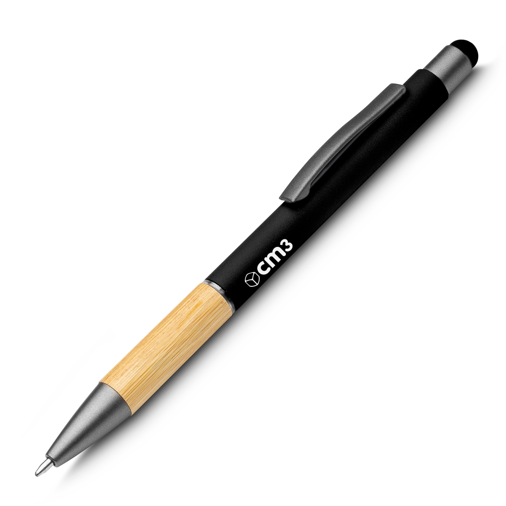 Brindes Personalizados - Caneta Metal e Bambu Personalizada