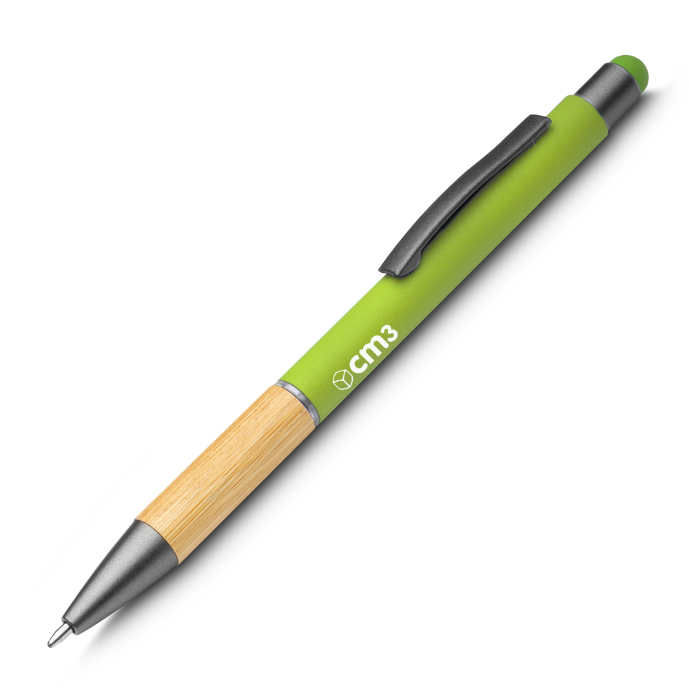 Brindes Personalizados - Caneta Metal e Bambu Personalizada