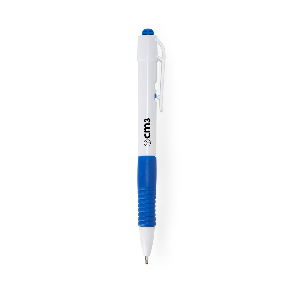 Brindes Personalizados - Caneta Plástica Corpo Branco Personalizada