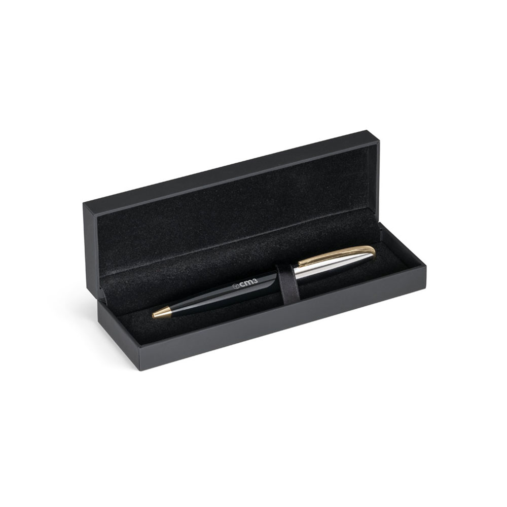 Brindes Personalizados - Caneta Metal Banho de Ouro com Estojo Personalizada