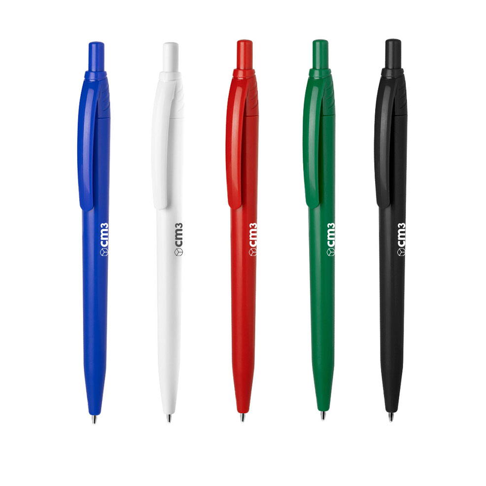 Brindes Personalizados - Caneta Plástica Corpo Color Personalizada