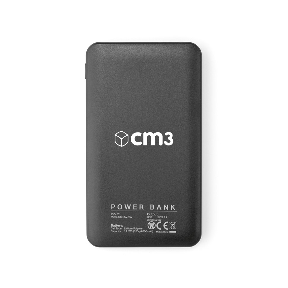 Brindes Personalizados - Carregador Wireless e Power Bank 4000 mAh Personalizado