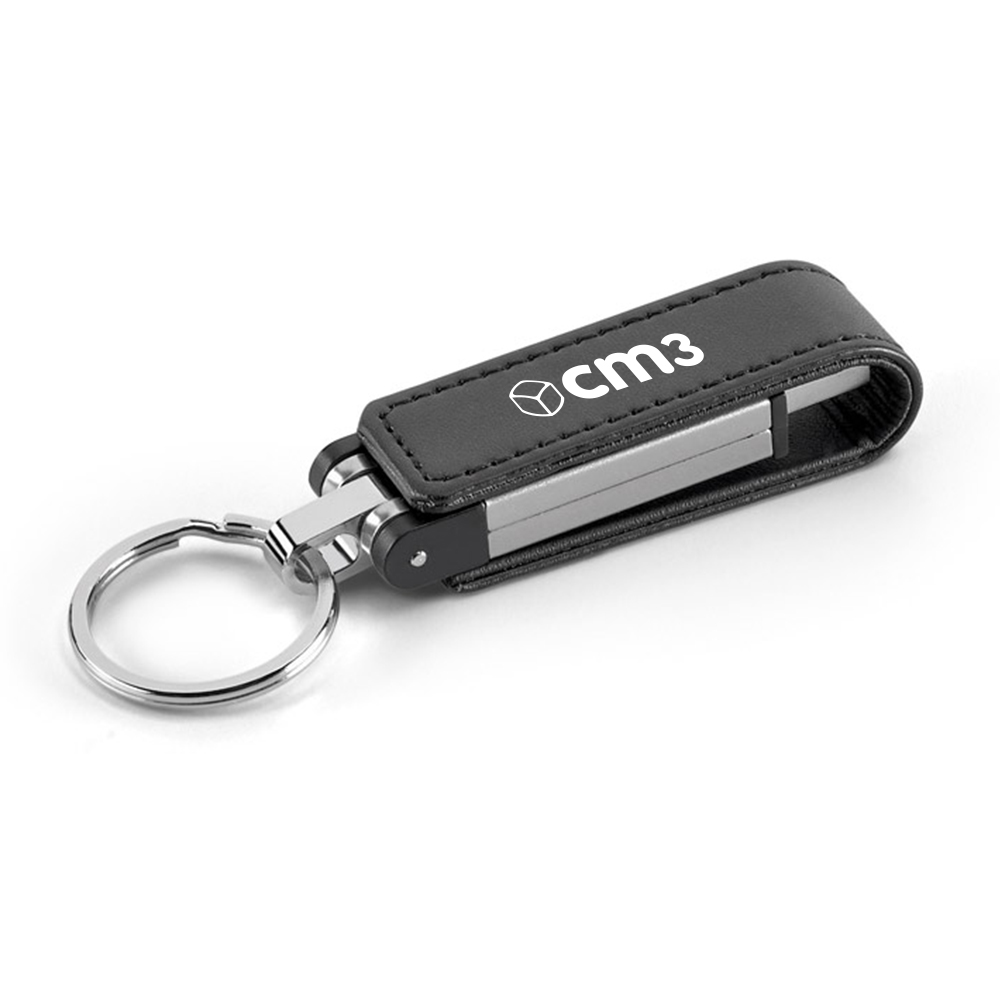 Brindes Personalizados - Pen Drive Couro Sintético 8GB Personalizado