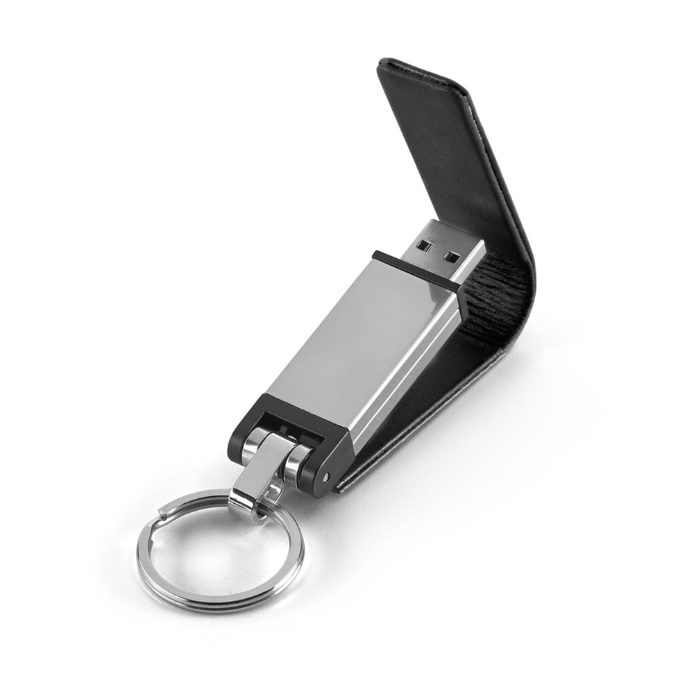 Brindes Personalizados - Pen Drive Couro Sintético 8GB Personalizado