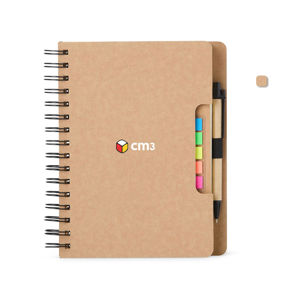Brindes Personalizados - Caderno de Anotações Pautado com Caneta Personalizado
