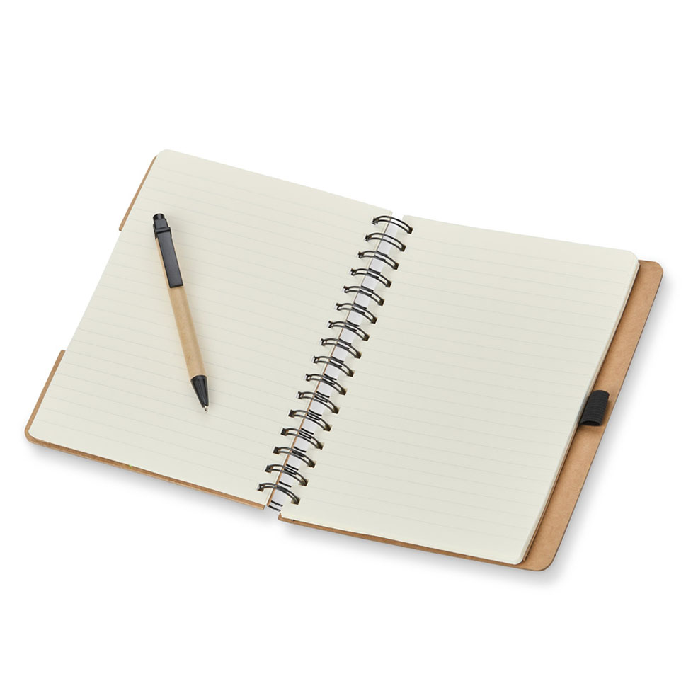 Brindes Personalizados - Caderno de Anotações Pautado com Caneta Personalizado