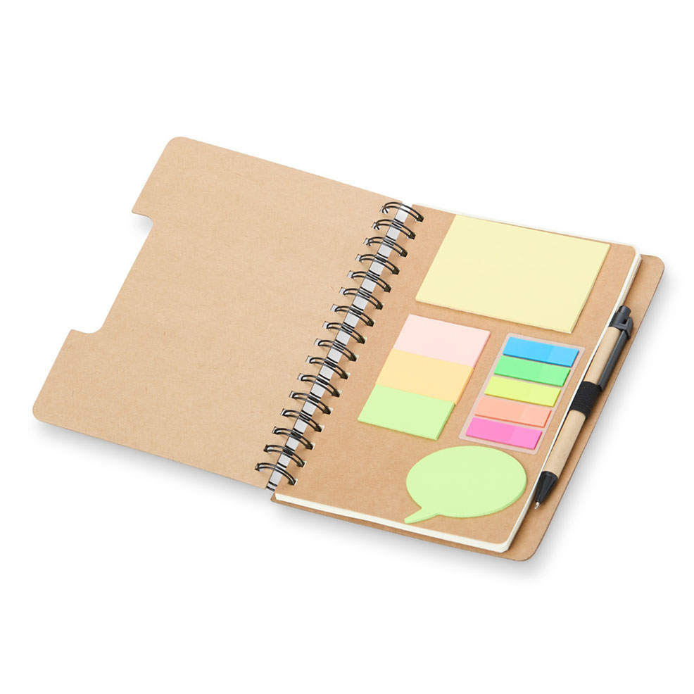 Brindes Personalizados - Caderno de Anotações Pautado com Caneta Personalizado