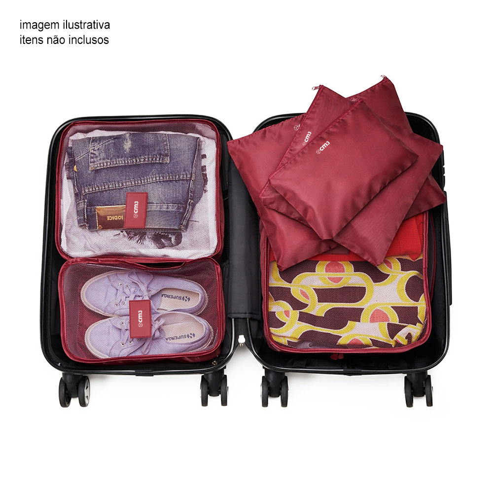 Brindes Personalizados - Organizador de Mala 6 Peças Personalizado
