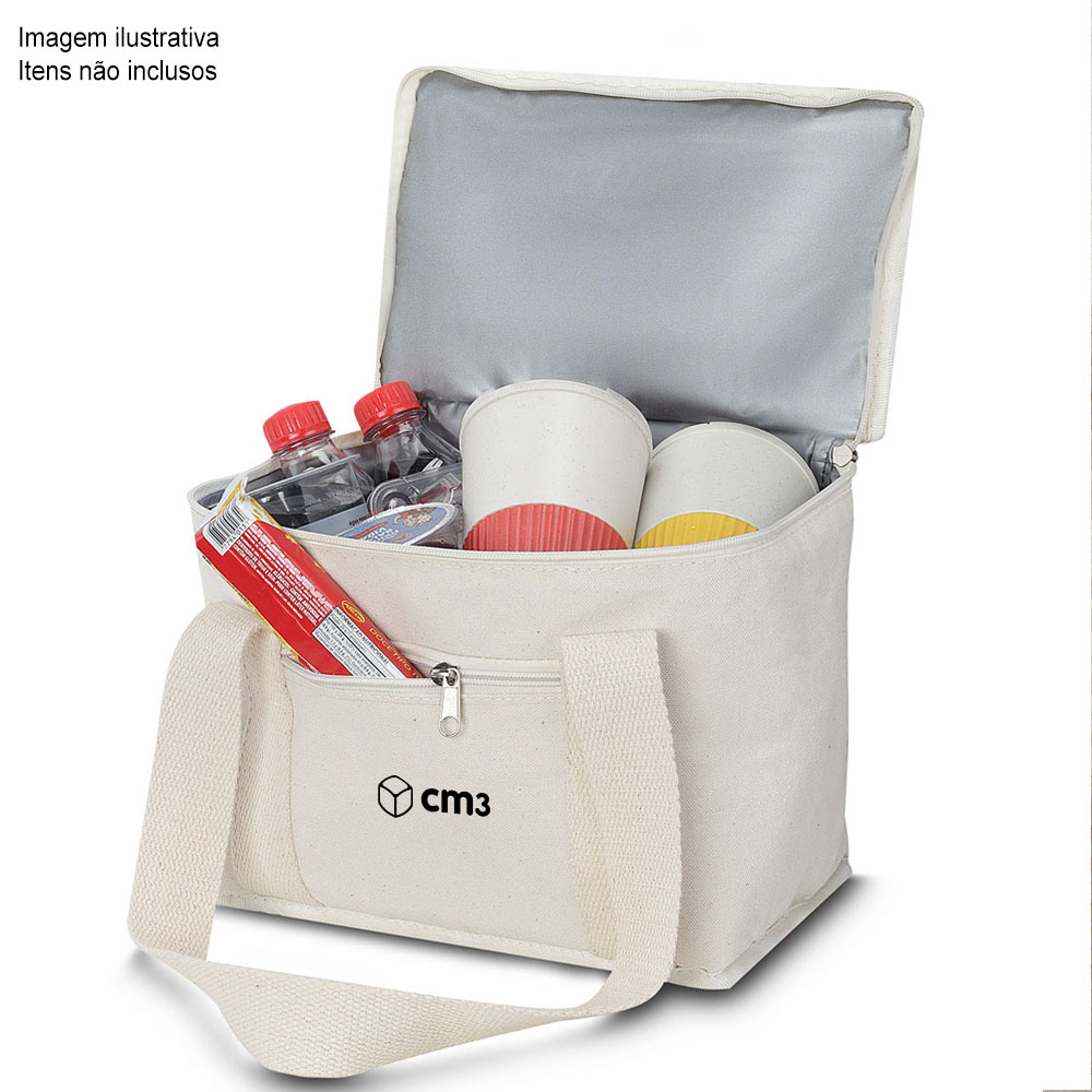 Brindes Personalizados - Bolsa Térmica Algodão 9,5 Litros Personalizada