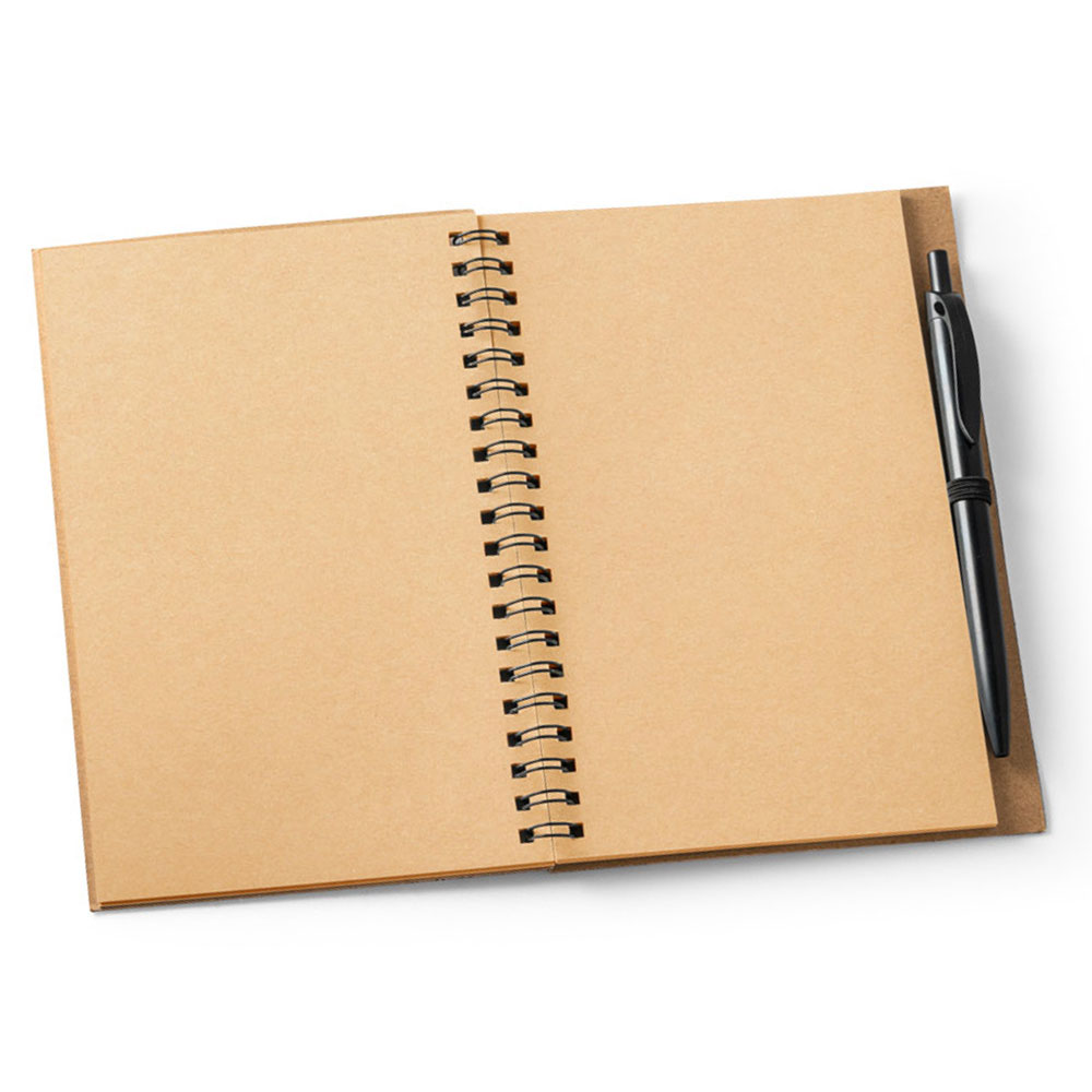Brindes Personalizados - Caderno de Anotações Cortiça com Caneta Personalizado