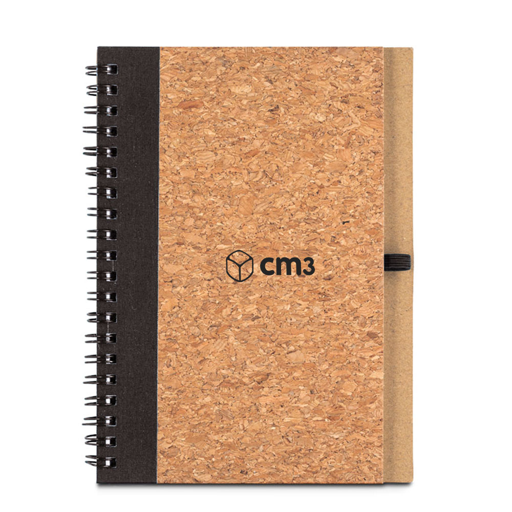 Brindes Personalizados - Caderno de Anotações Cortiça com Caneta Personalizado