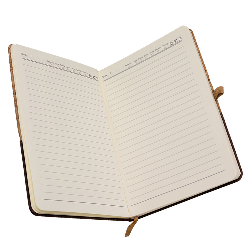 Brindes Personalizados - Caderno de Anotações Cortiça Pautado Personalizado